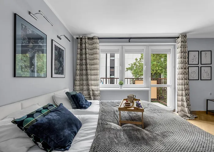 Powisle - Balcony, Workspace - By Rentujemy Apartment